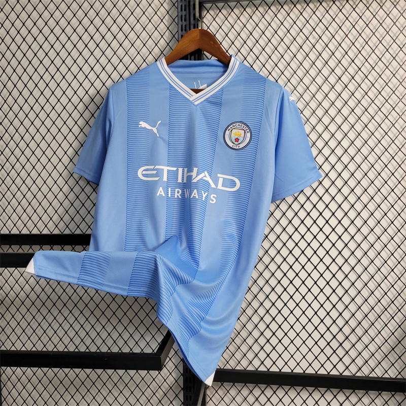 Manchester City 23-24 Home Jersey - Fans Version - UnitedFutballJersey