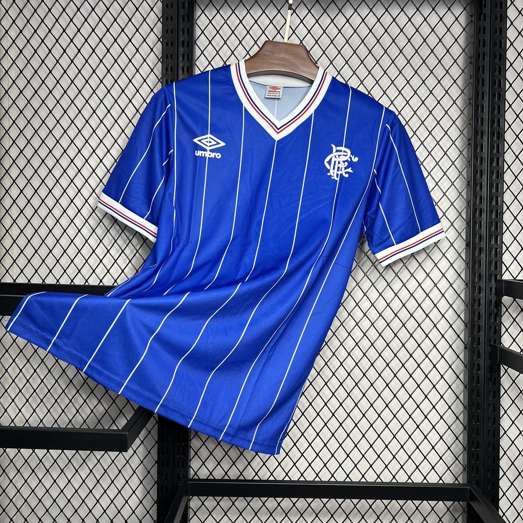 Retro Glasgow Rangers 1982-83 Home Stadium Jersey - UnitedFutballJersey