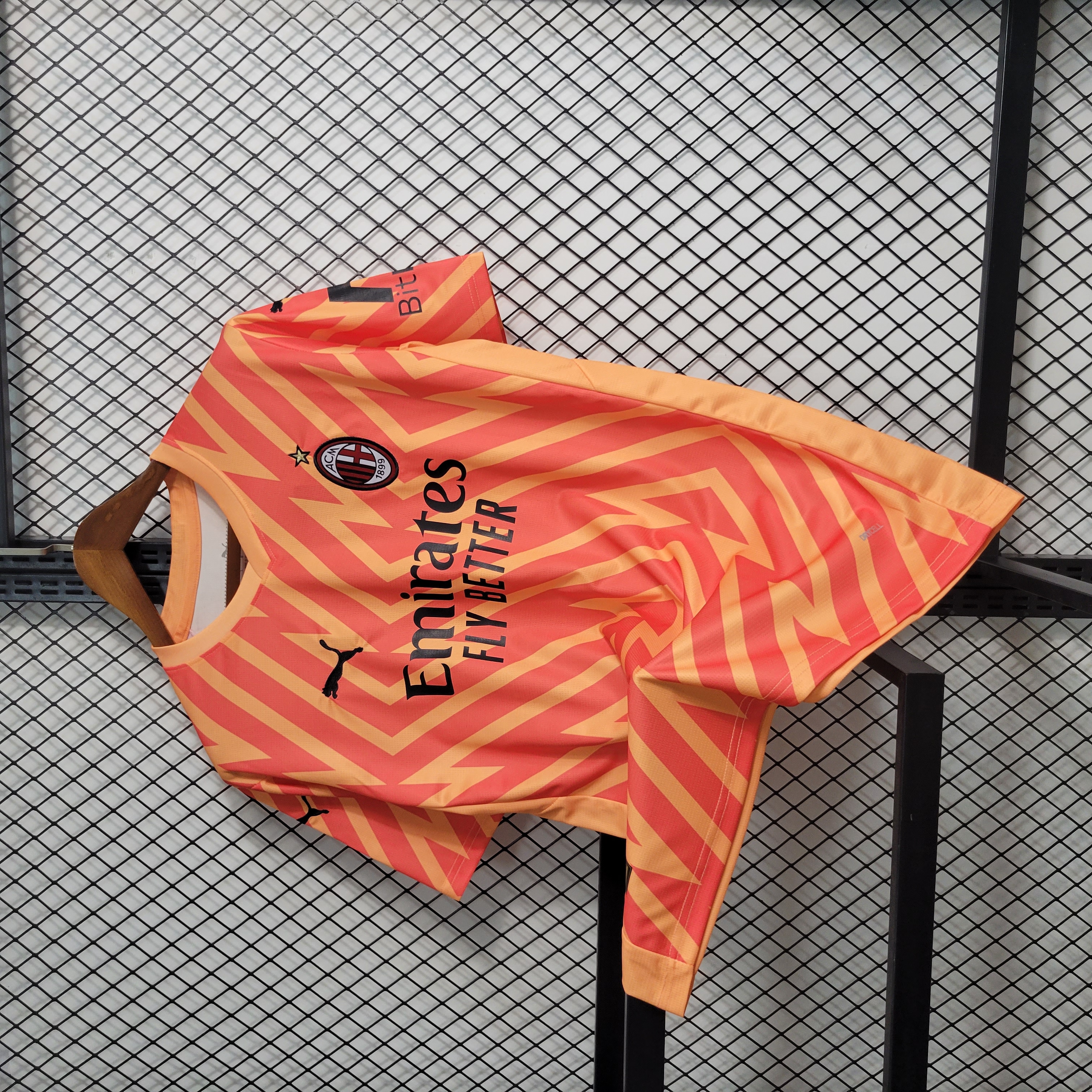 AC Milan 23-24 Orange Goalkeeper Jersey - Fans Version - UnitedFutballJersey