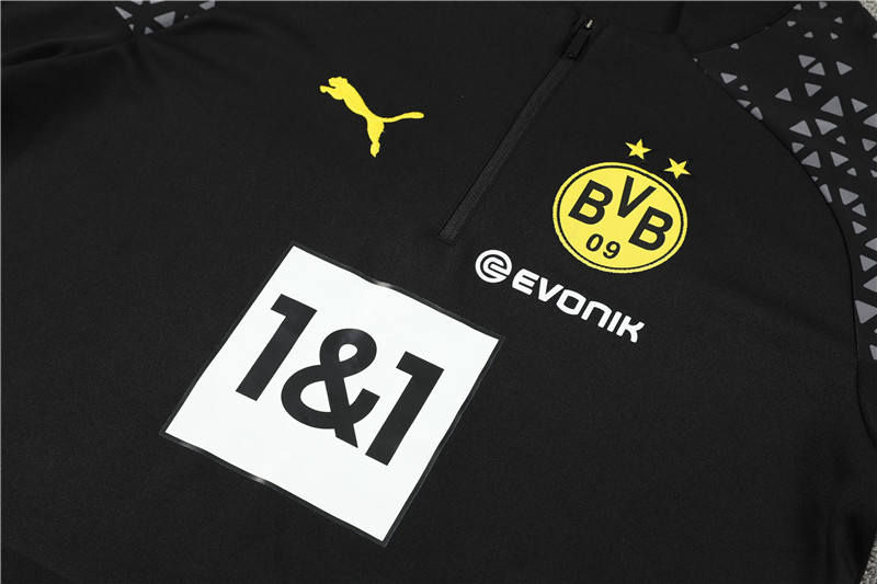Dortmund 23-24 Long Sleeve Training Set -Black - UnitedFutballJersey