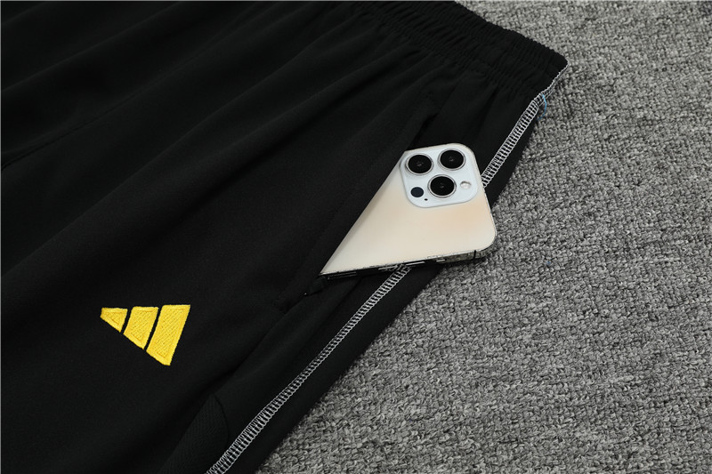 Algeria 23-24 Kids Long Sleeve Training Set Black and White - UnitedFutballJersey
