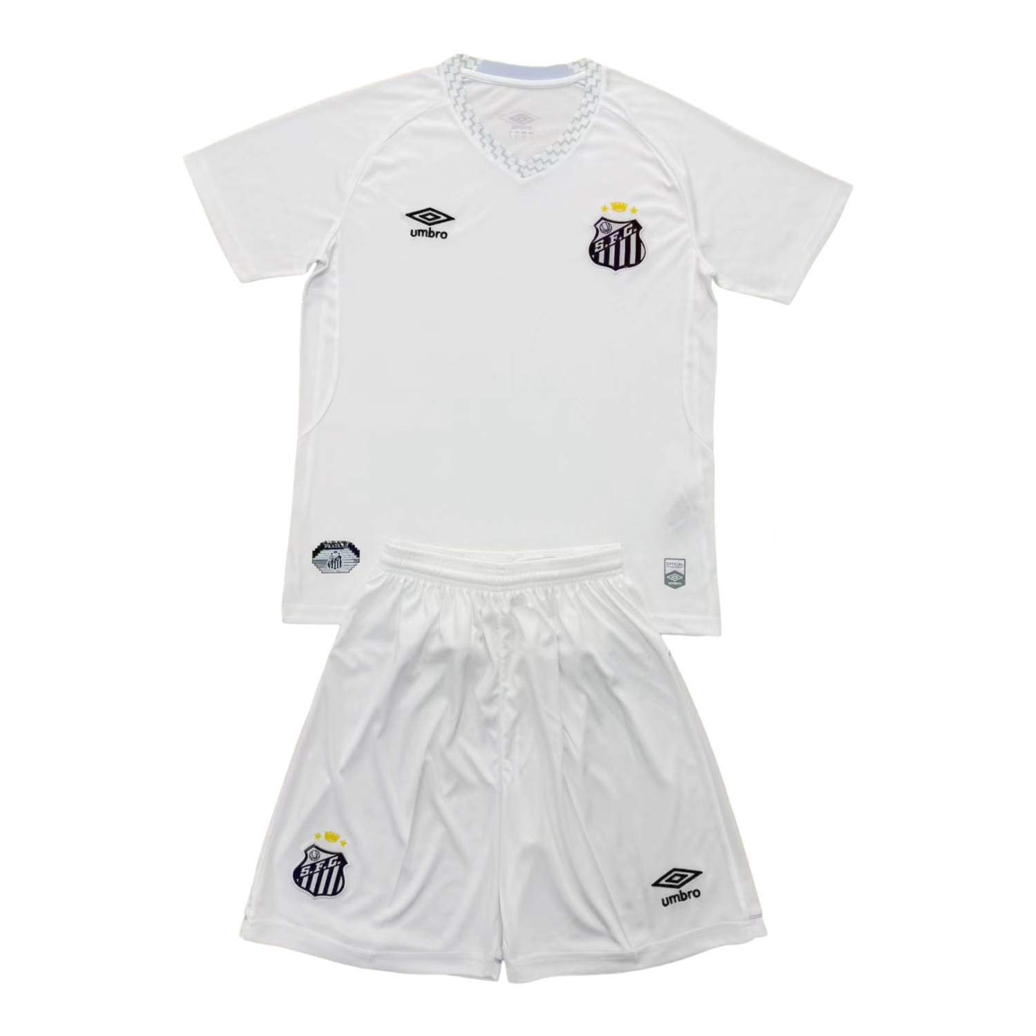 Santos 25-26 Home Unsponsored Men's Adult Jersey Set - Fans Version - UnitedFutballJersey