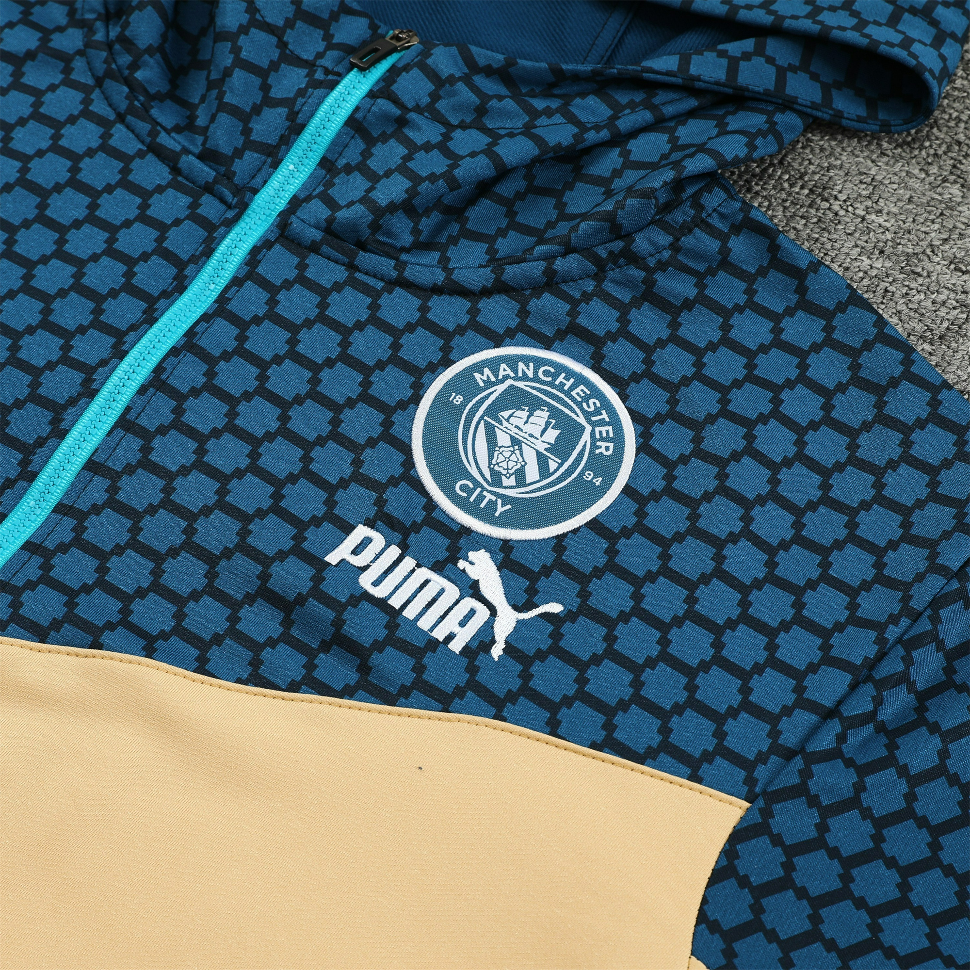 Manchester City 23-24 Men's Training Hoodie + Pants - UnitedFutballJersey