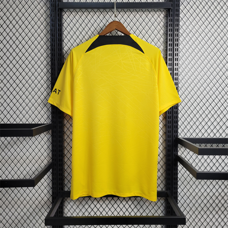 Paris Saint-Germain PSG 23-24 Yellow Training Jersey Football - Fans Version - UnitedFutballJersey