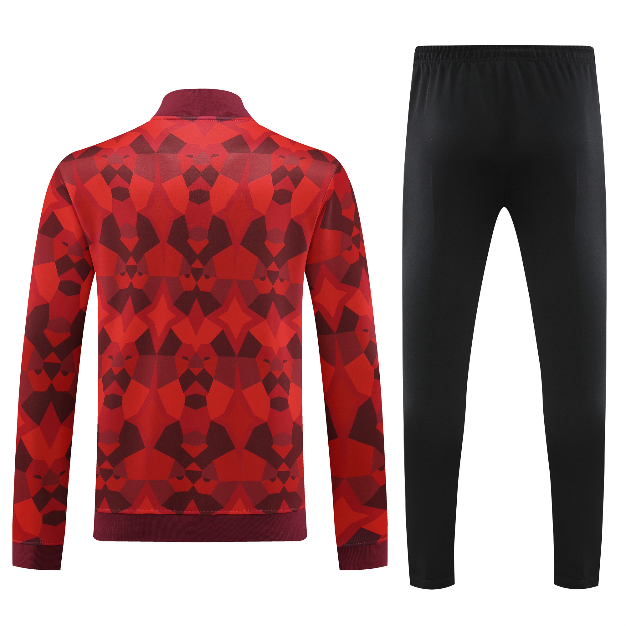 Morocco 23-24 Jacket Training Tracksuit - Red - UnitedFutballJersey
