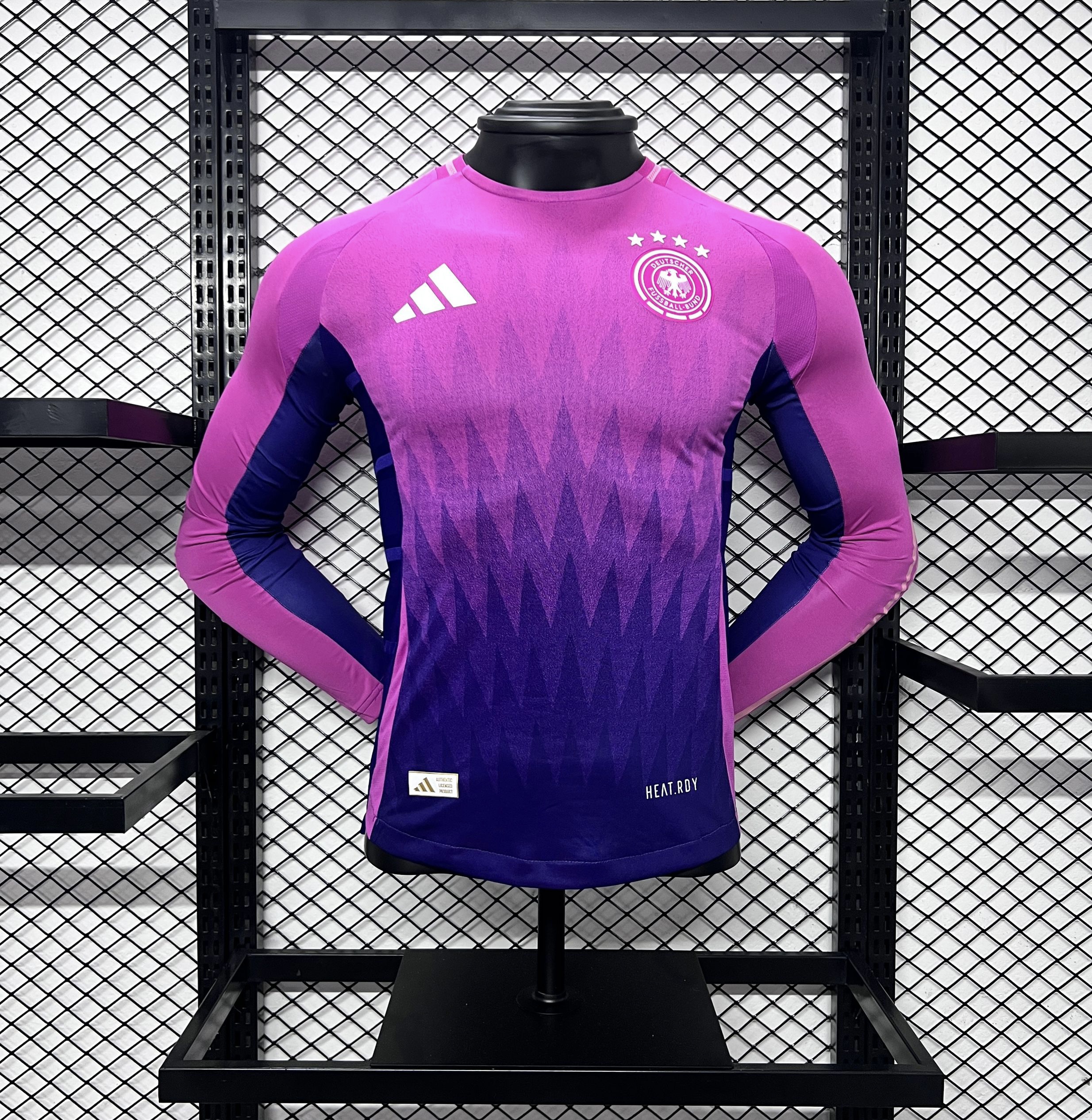 Germany 2024 Away Stadium Long Sleeve Jersey - Player Version - UnitedFutballJersey