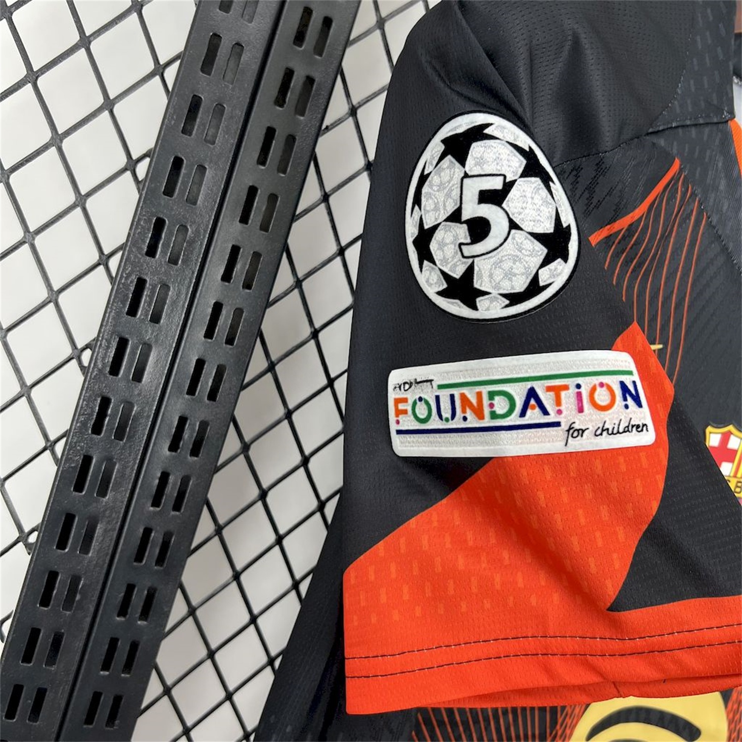 Barcelona 25-26 T90 Orange Lines Black Special Jersey - Fans Version - UnitedFutballJersey