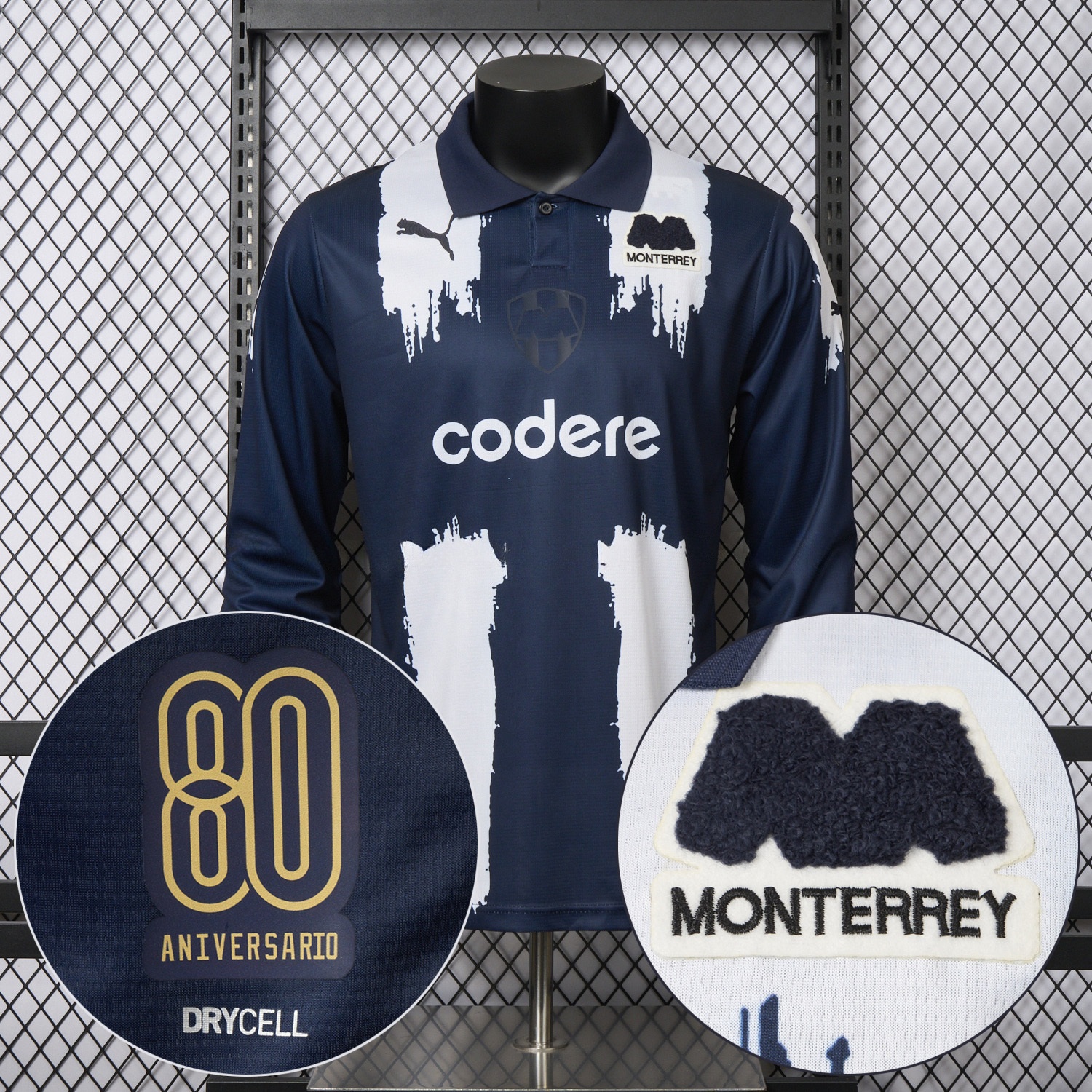 Rayados Monterrey 25-26 80th Anniversary Long Sleeves Special Edition Jersey - UnitedFutballJersey