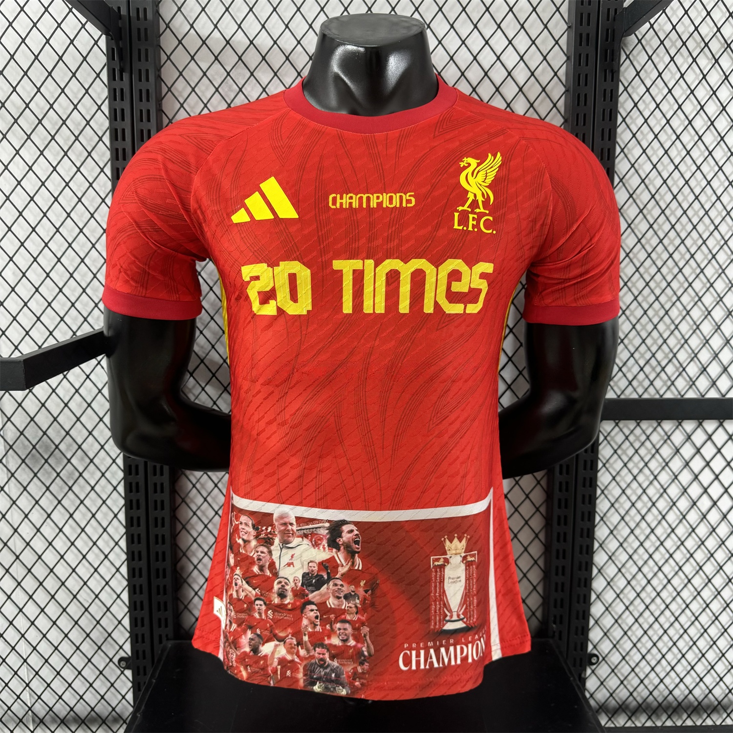 Liver.pool 25-26 20 Times Champions Red Jersey - Player Version - UnitedFutballJersey