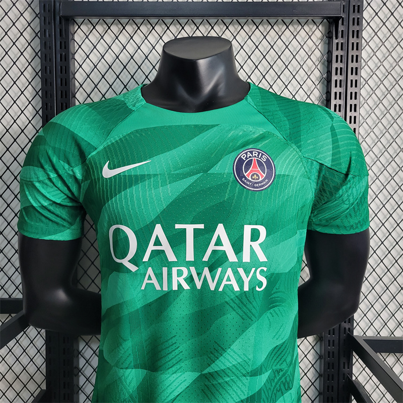 23/24 Paris Saint-Germain PSG Green Goalkeeper Jersey - Player Version - UnitedFutballJersey