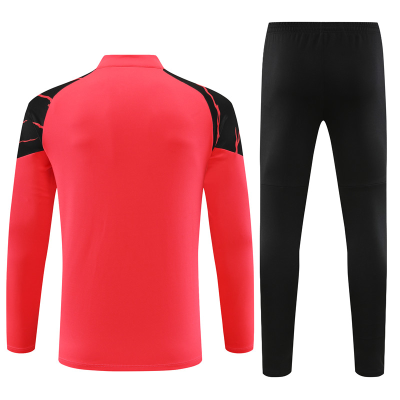 Manchester City 23-24 Long Sleeve Training Set - Orange Red - UnitedFutballJersey