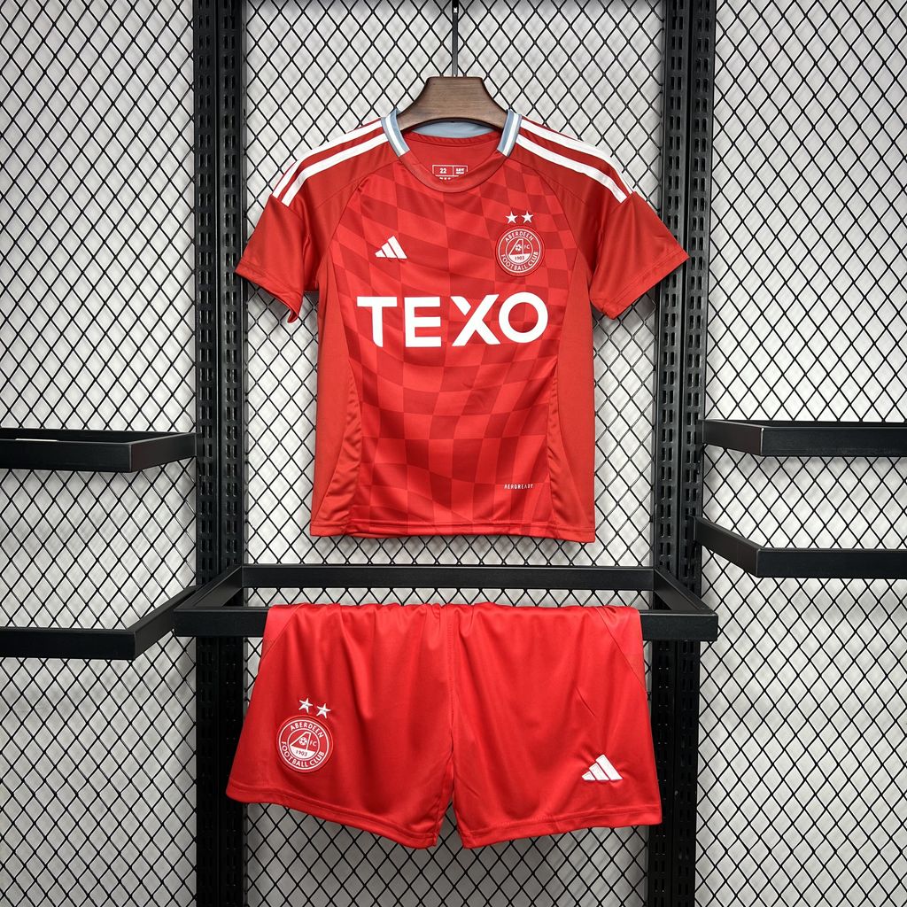 Aberdeen 24-25 Home Stadium Kids Kit - UnitedFutballJersey