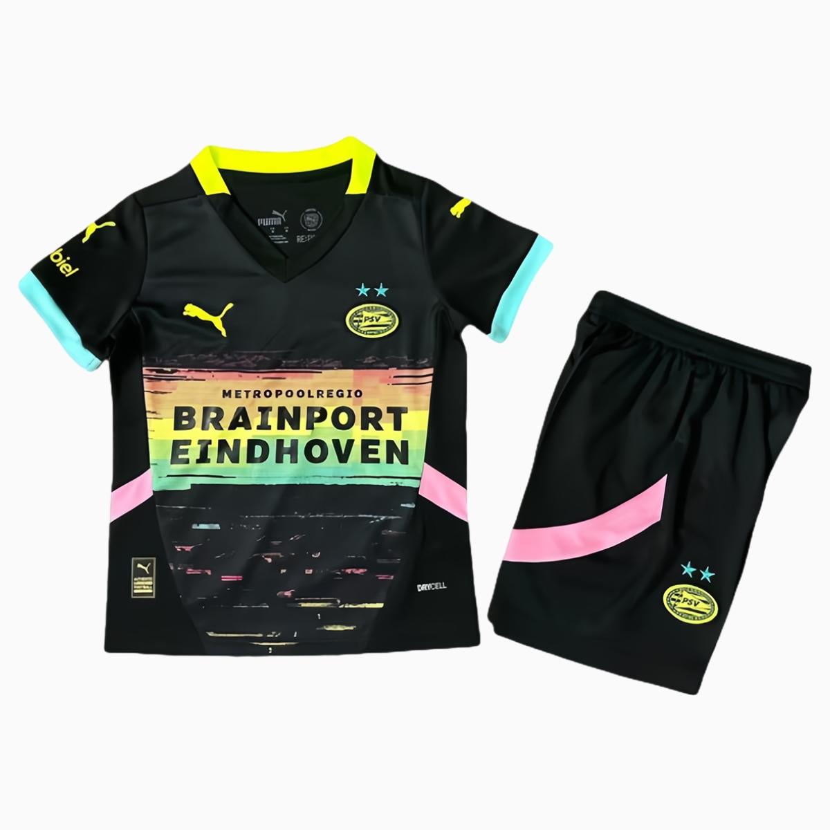 PSV Eindhoven 24-25 Away Kids Kit - UnitedFutballJersey