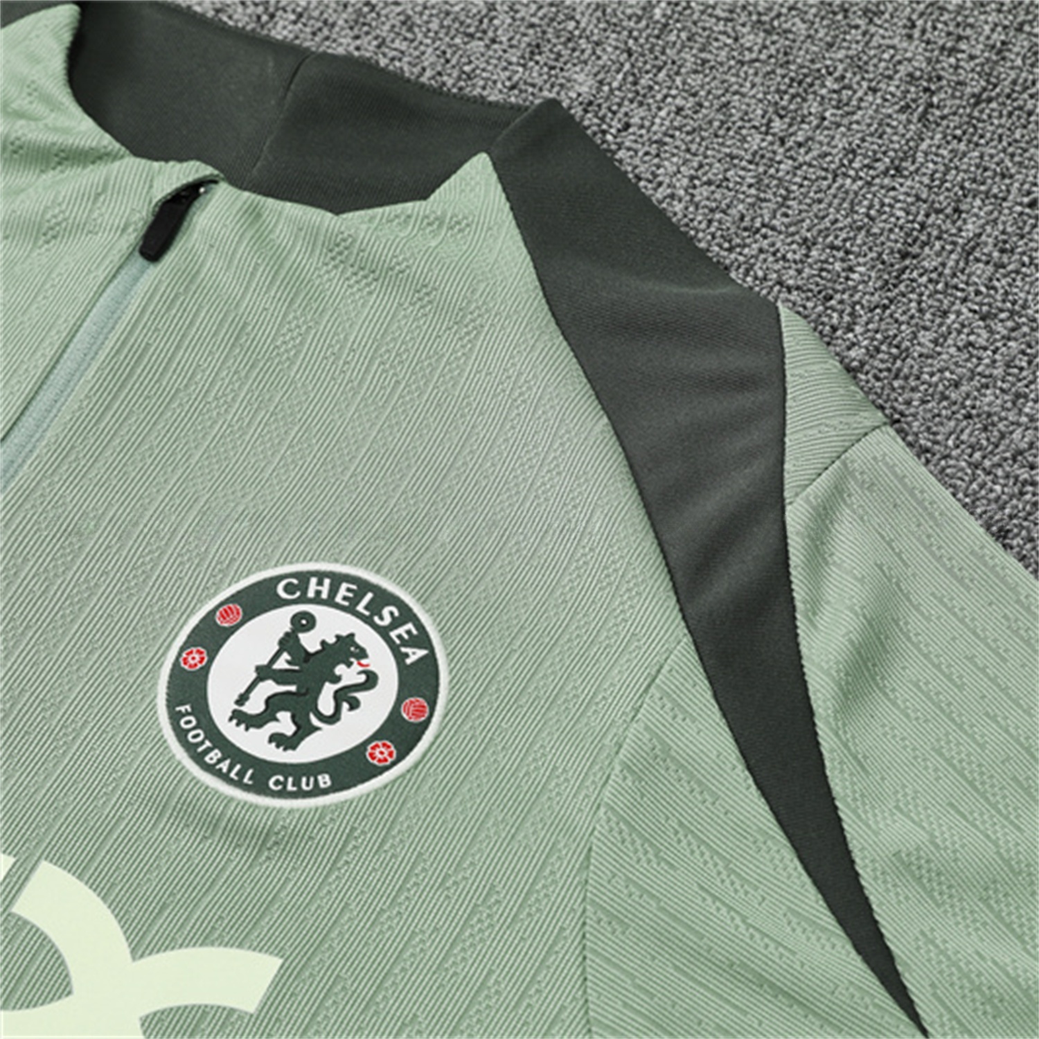 C.H.E.L.S.E.A 25-26 Kids Long Sleeve Training Set - Player Version - Light Green Top and Pants - UnitedFutballJersey