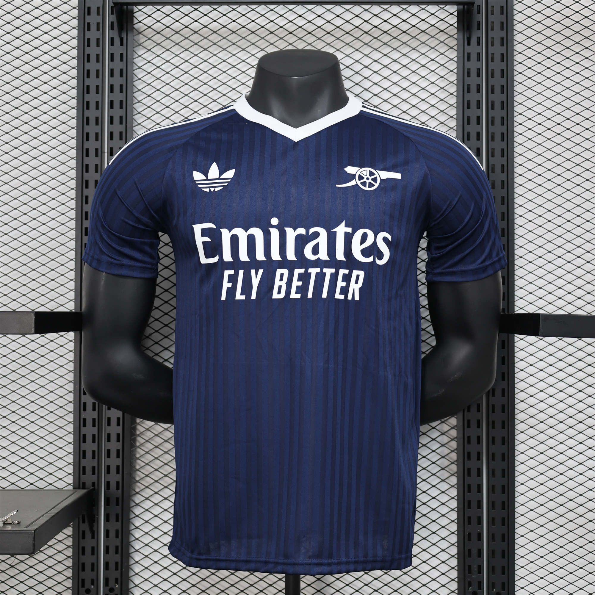 Arsenal 24-25 Deep Blue Trefoil Vintage Jersey - Player Version - UnitedFutballJersey