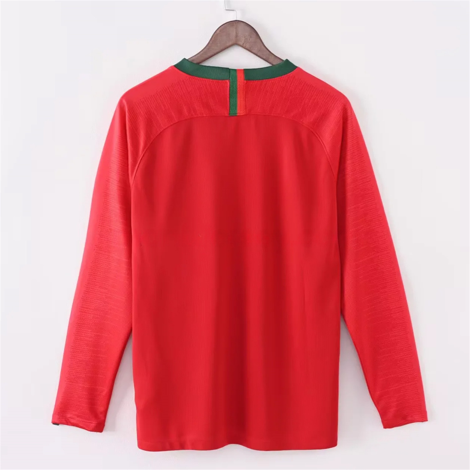 Retro Portugal 2018 Home Long Sleeves Jersey - UnitedFutballJersey