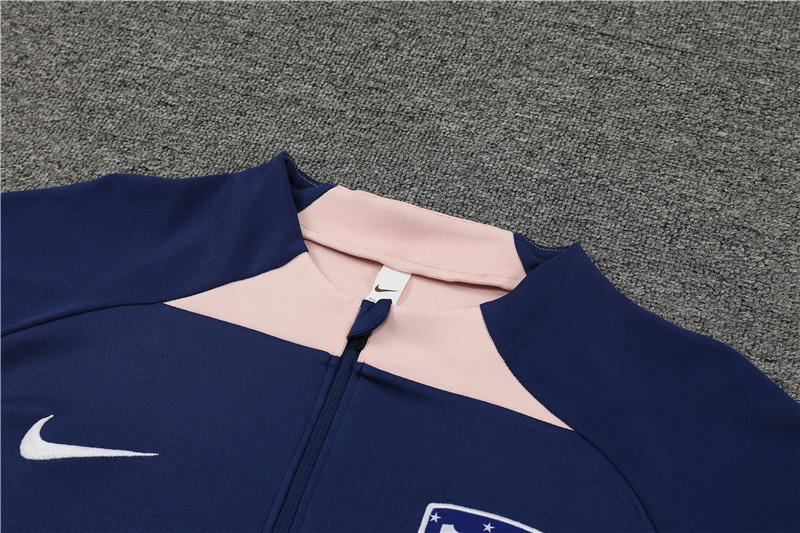 Atletico Madrid 23-24 Long Sleeve Training Set -Blue - UnitedFutballJersey