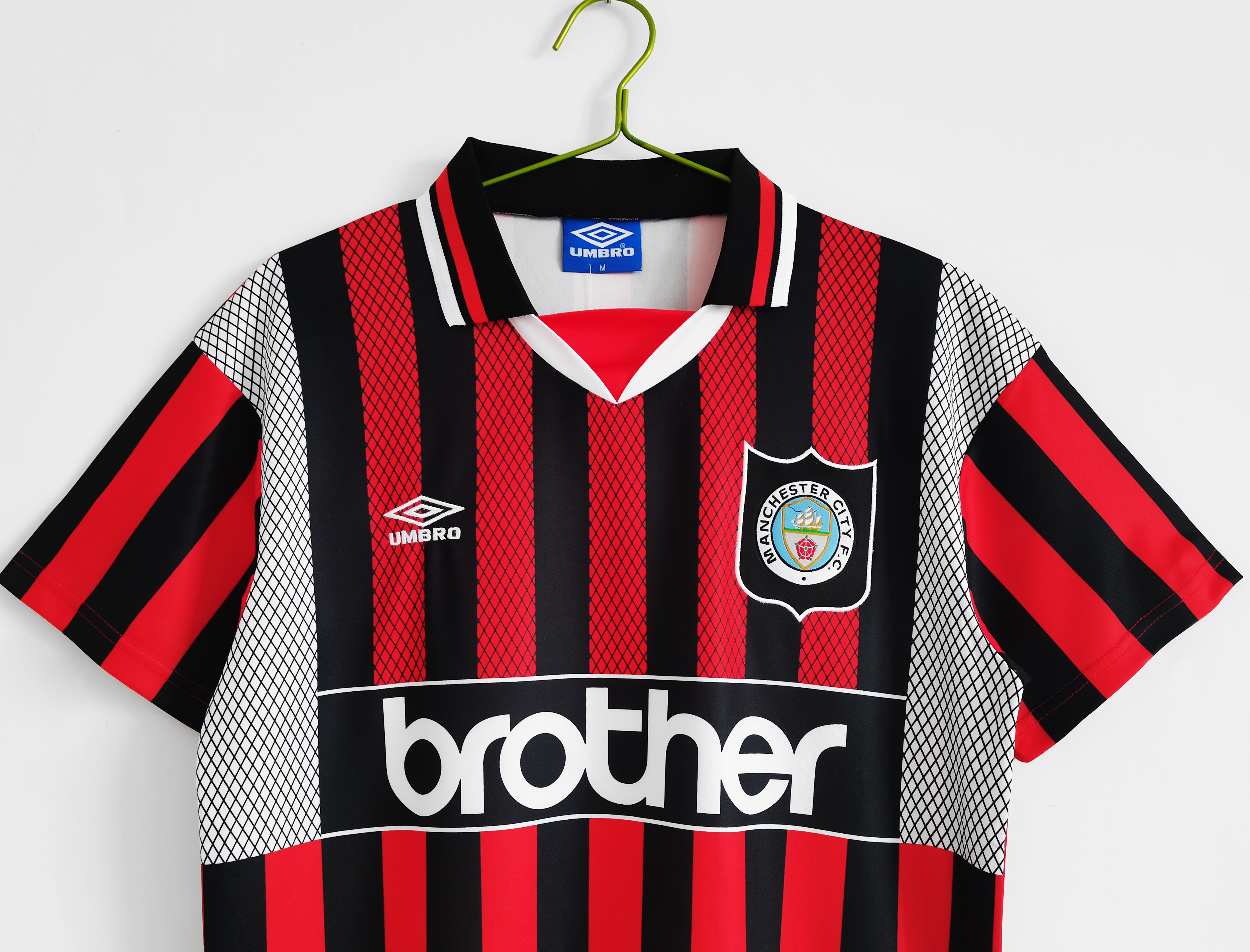 Retro Manchester City 1994-96 Away Stadium Jersey - UnitedFutballJersey
