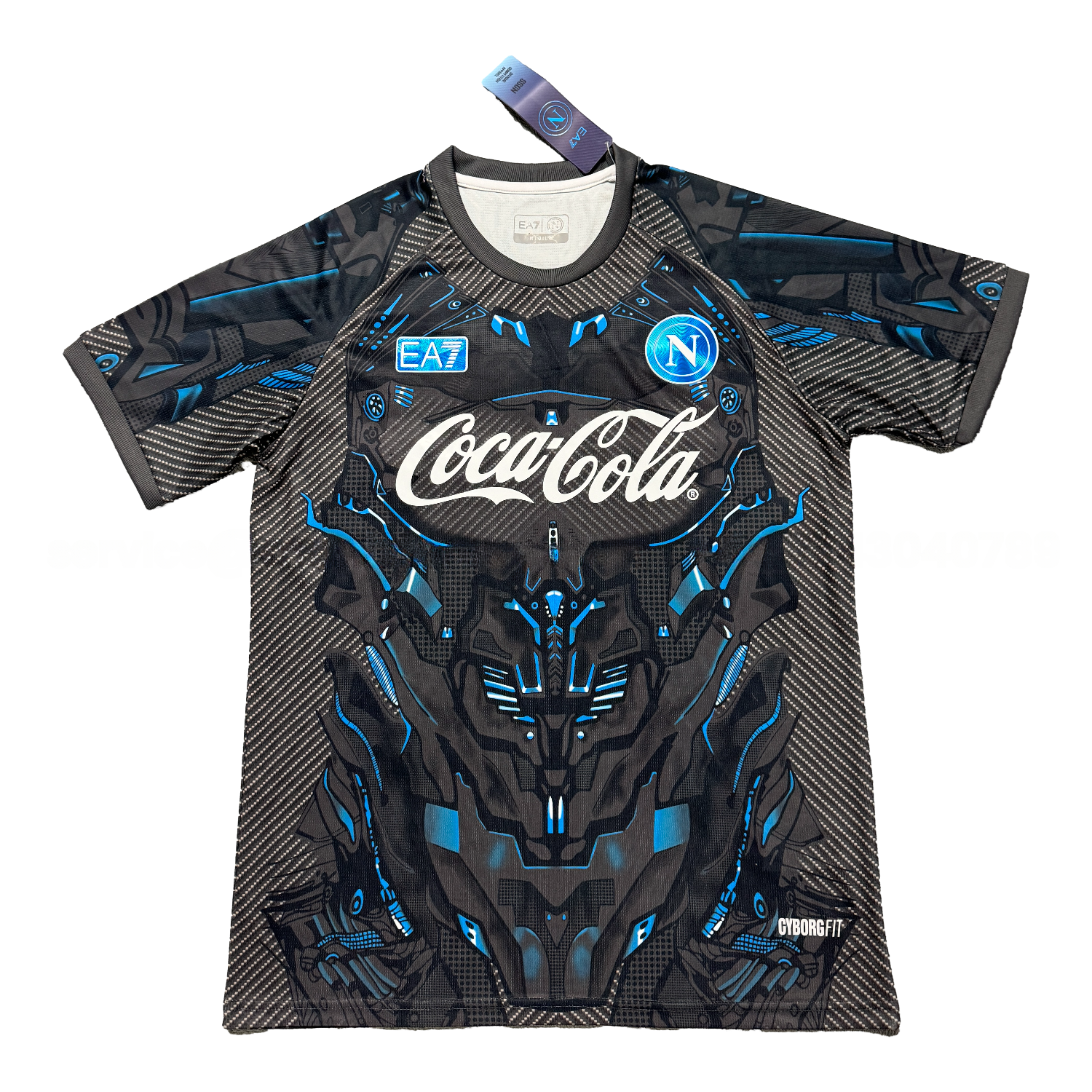 Napoli 25-26 Black Mecha Training Jersey - Fans Version - UnitedFutballJersey