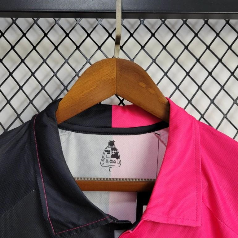 Retro Mexico 1998 World Cup Goalkeeper Pink Black Jersey - UnitedFutballJersey