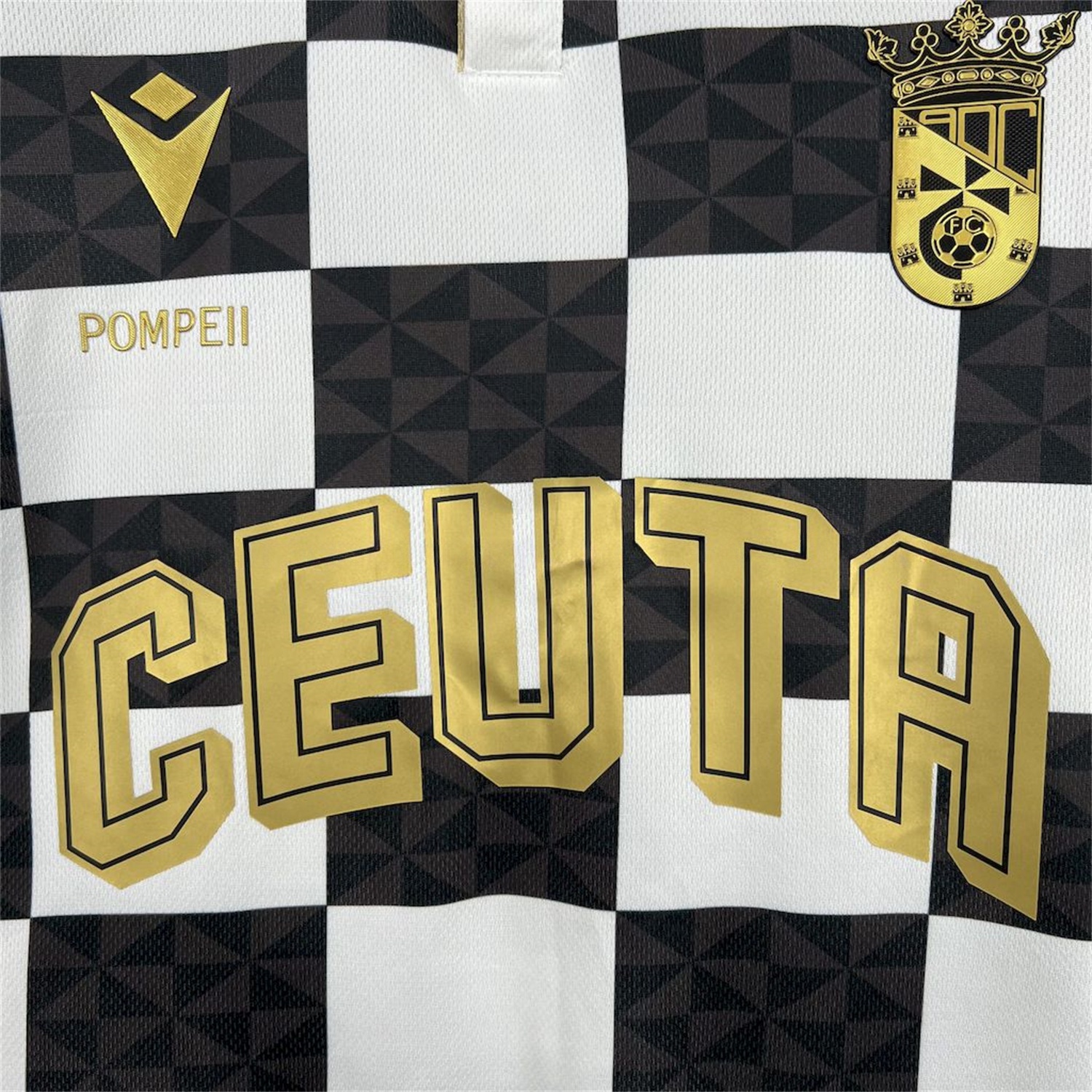 AD Ceuta 24-25 Copa del Rey Black White Jersey - Fans Version - UnitedFutballJersey