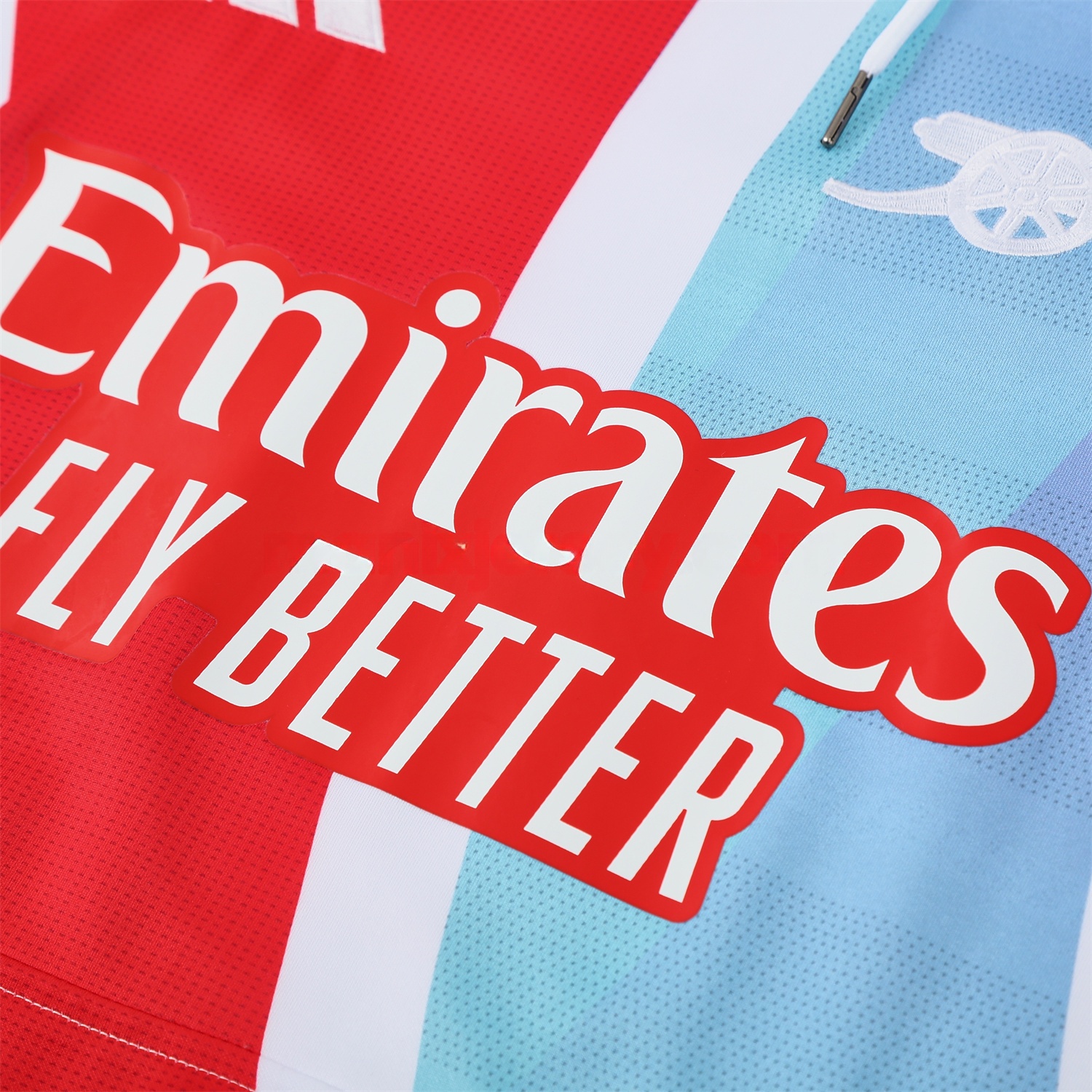 Arsenal 24-25 Pre-Match Training Hoodie Set - White Top and Black Pants - UnitedFutballJersey