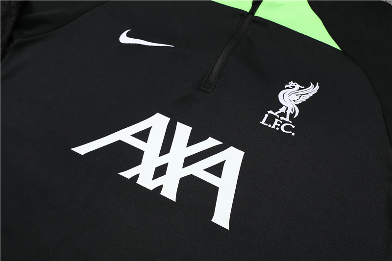 23-24 Liverpool Black Fas version Training suit - UnitedFutballJersey