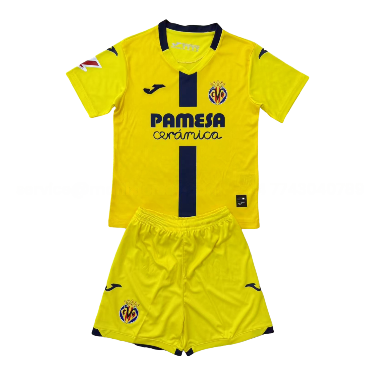 Villarreal 25-26 Home Men's Adult Jersey Set - Fans Version - UnitedFutballJersey