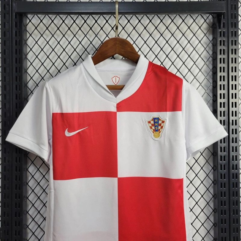 Croatia 2024 Home Stadium Kids Kit - UnitedFutballJersey