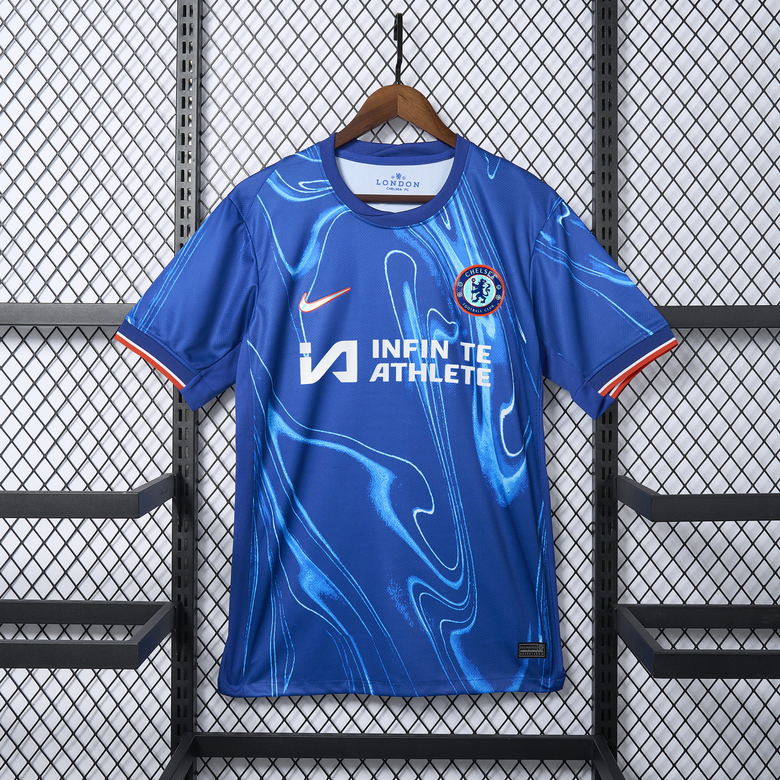 C.H.E.L.S.E.A 24-25 Home Stadium Jersey With Chest Advertisement - Fans Version - UnitedFutballJersey