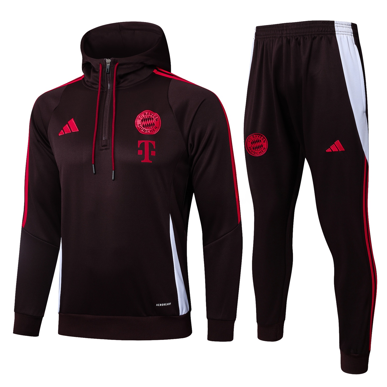 Bayern Munich 24-25 Long Sleeve Training Set - Dark Red - UnitedFutballJersey