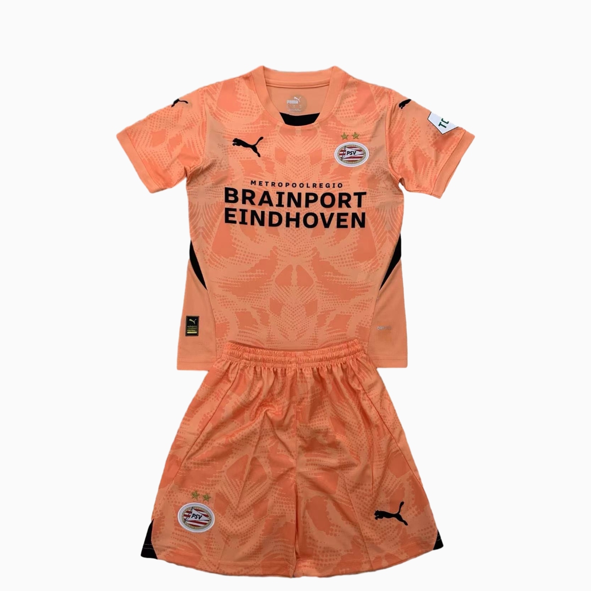 PSV Eindhoven 24-25 Orange Goalkeeper Kids Kit - UnitedFutballJersey
