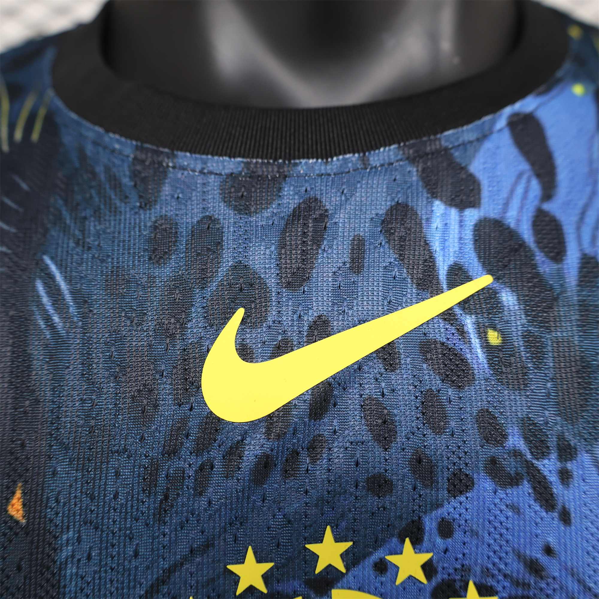 Brazil 2024 Black Blue Tiger Jersey - Player Version - UnitedFutballJersey
