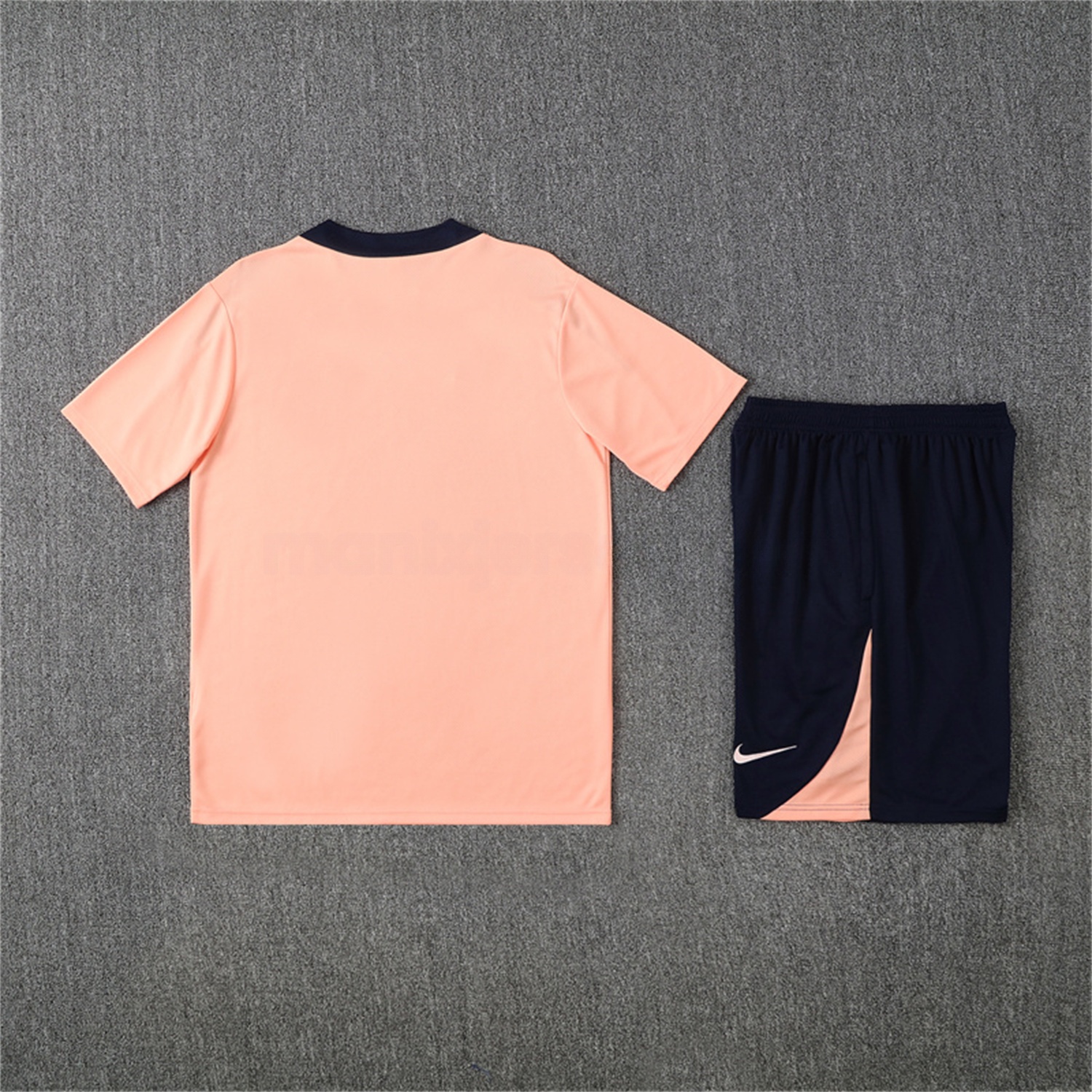 C.H.E.L.S.E.A 25-26 Kids Short-Sleeve Training Set - Pink top & Blue Shorts - UnitedFutballJersey