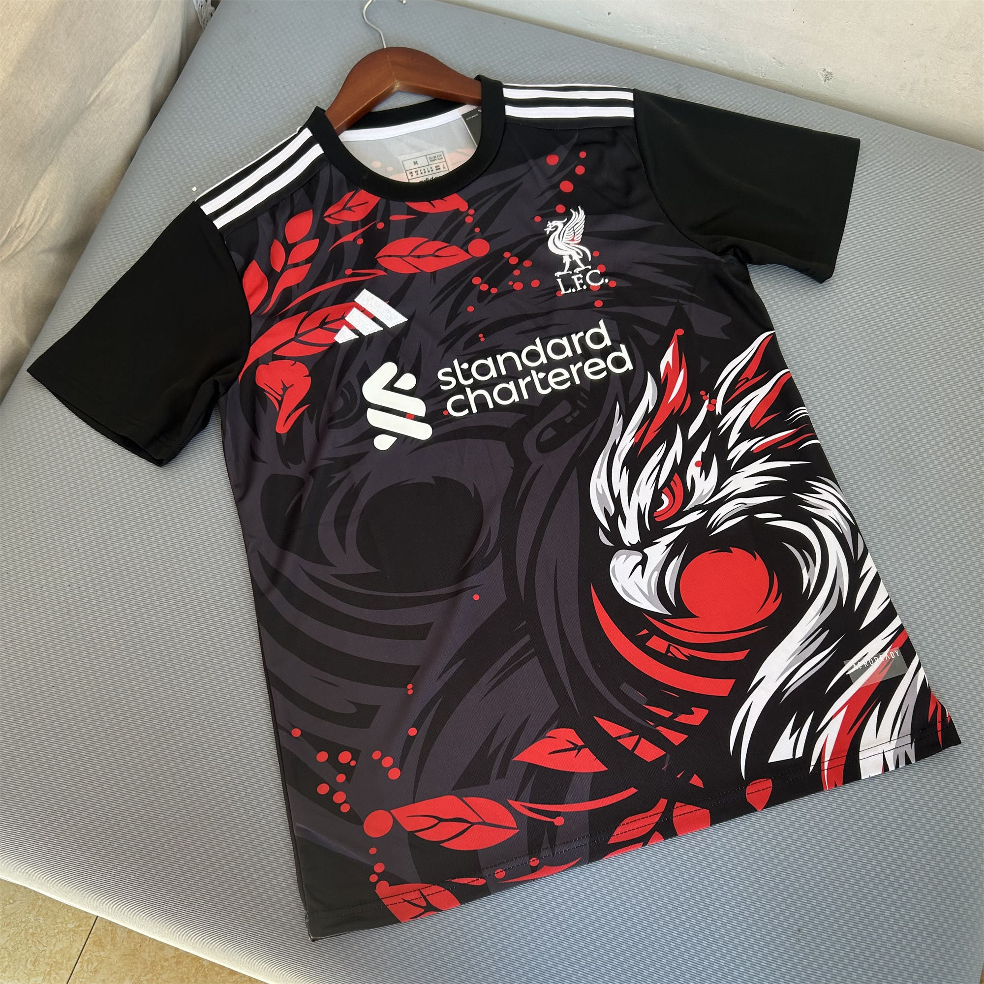 Liver.pool 24-25 Black Fire Phoenix Special Edition Jersey - Fans Version - UnitedFutballJersey