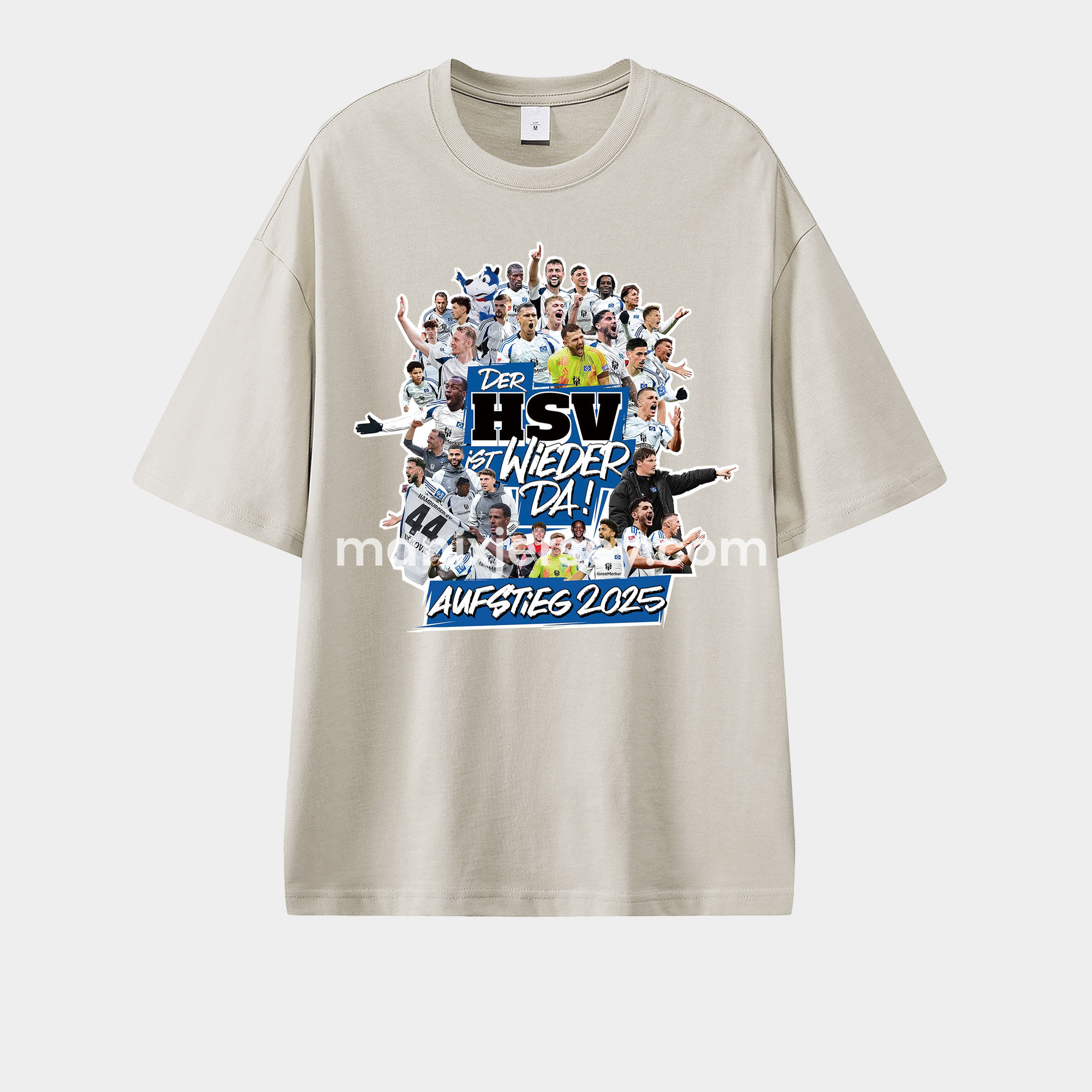 Hamburger SV DER HSV IST WIEDER DA AUFSTIEG 2025 Unisex Pure Cotton T-shirt - UnitedFutballJersey