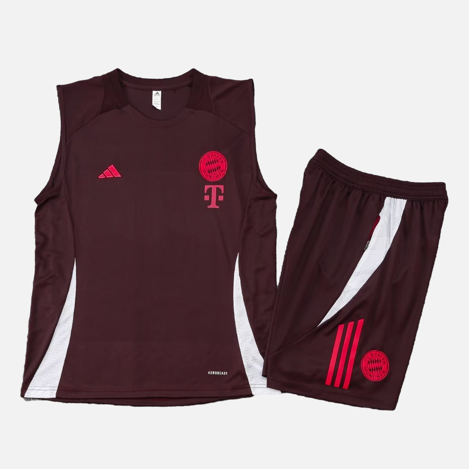 Bayern Munich 24-25 Vest Training Set - Dark Red - UnitedFutballJersey