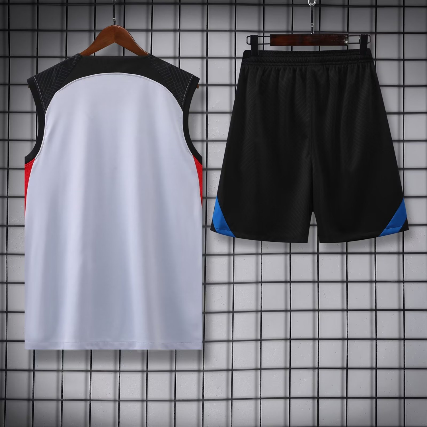 B.A.R.S.A 23-24 Grey Player Vest Training Set - UnitedFutballJersey