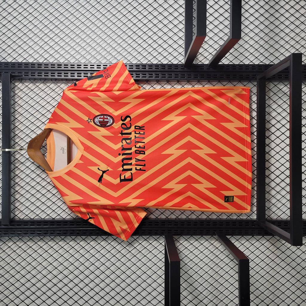 AC Milan 23-24 Orange Goalkeeper Jersey - Fans Version - UnitedFutballJersey