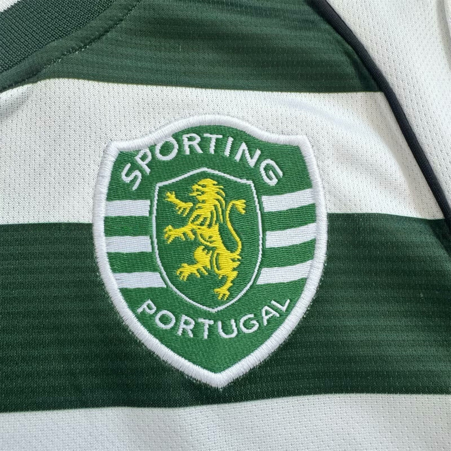 Retro Sporting CP 2002-03 Home Long Sleeves Kids Kit - UnitedFutballJersey