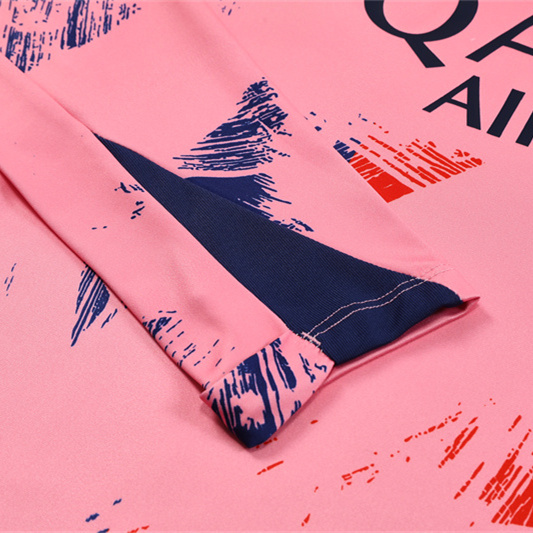 Paris Saint-Germain PSG 24-25 Long Sleeve Training Set - Pink - UnitedFutballJersey