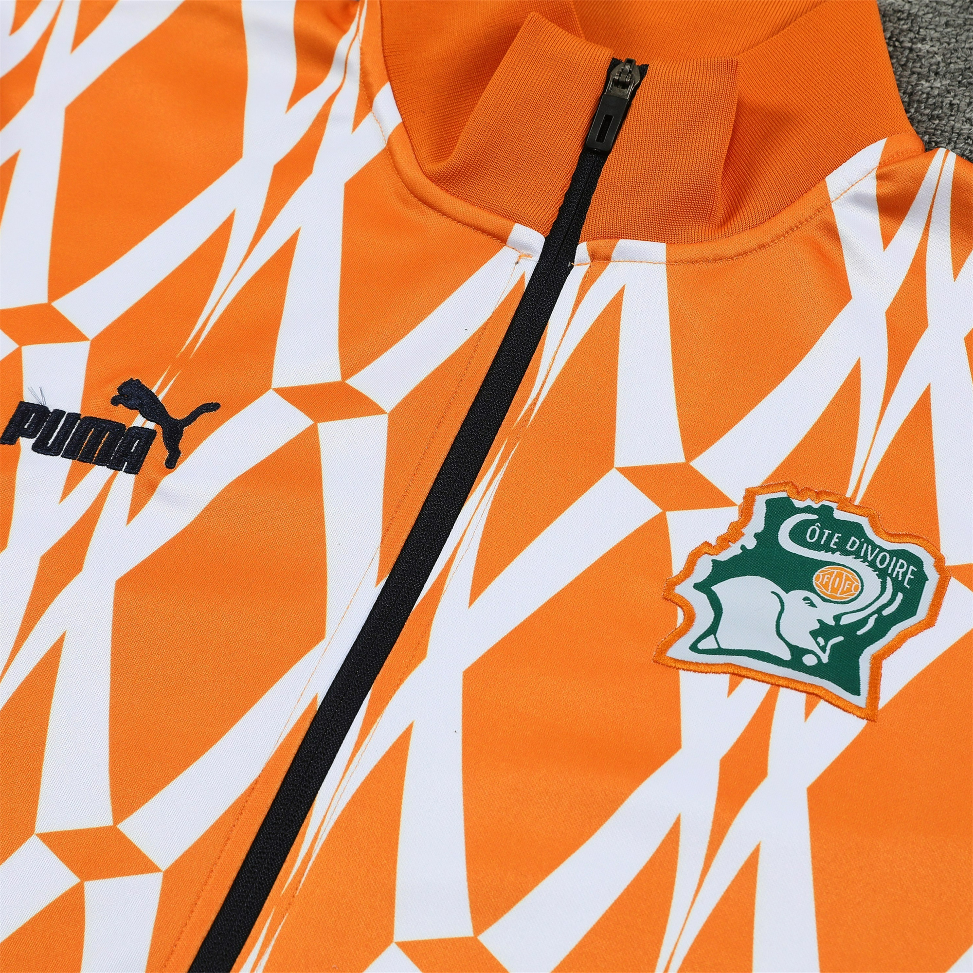 Cote d'Ivoire 23-24 Jacket Training Tracksuit - Orange - UnitedFutballJersey