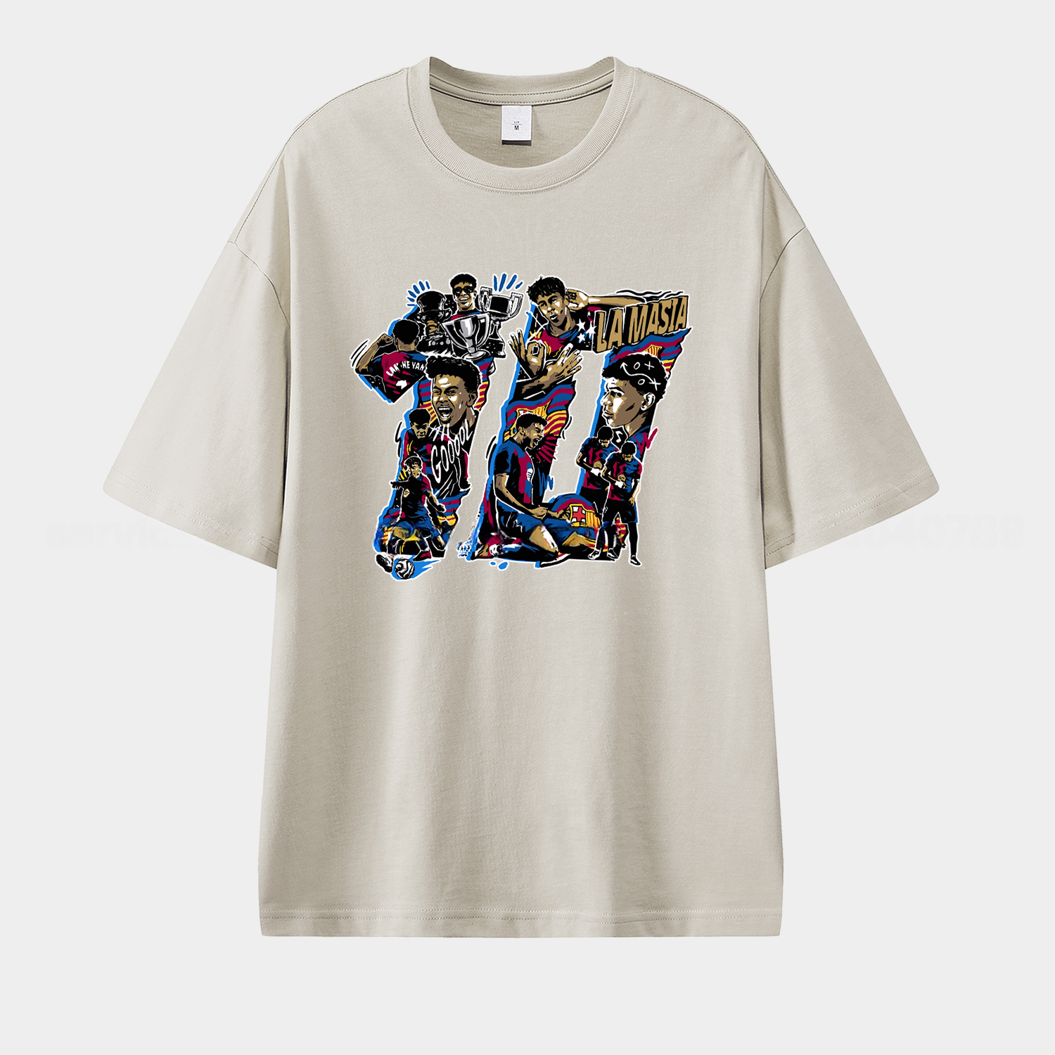 LAMINE YAMAL - Barcelona No. 10 Glories Collage 2025 Unisex Pure Cotton T-shirt - UnitedFutballJersey