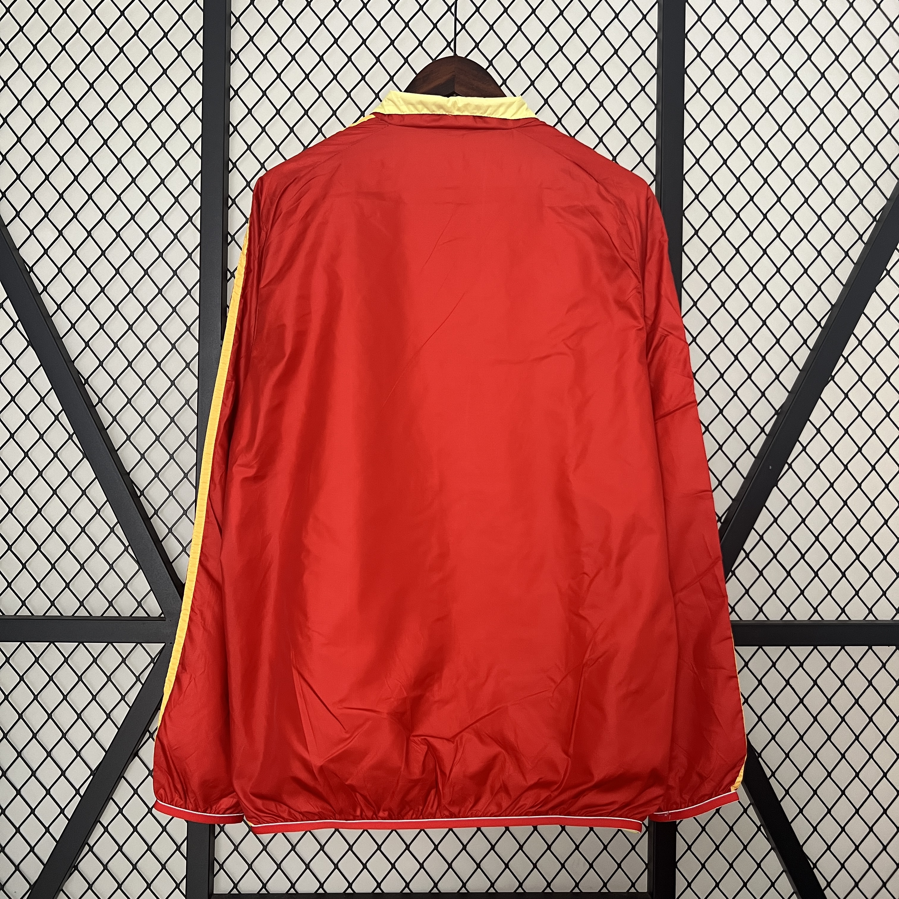 Spain 2024 Double Sided Reversible Windbreaker - Red & Yellow - UnitedFutballJersey