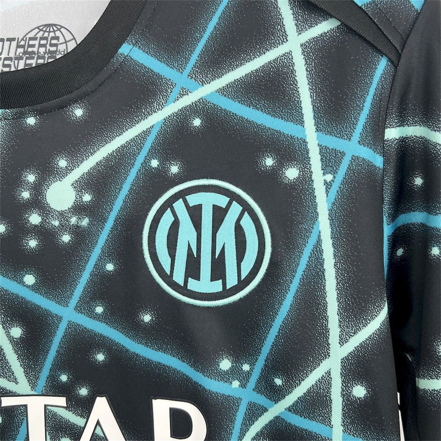 Inter Milan 25-26 Blue Lines Black Pre-Match Training Jersey - Fans Version - UnitedFutballJersey