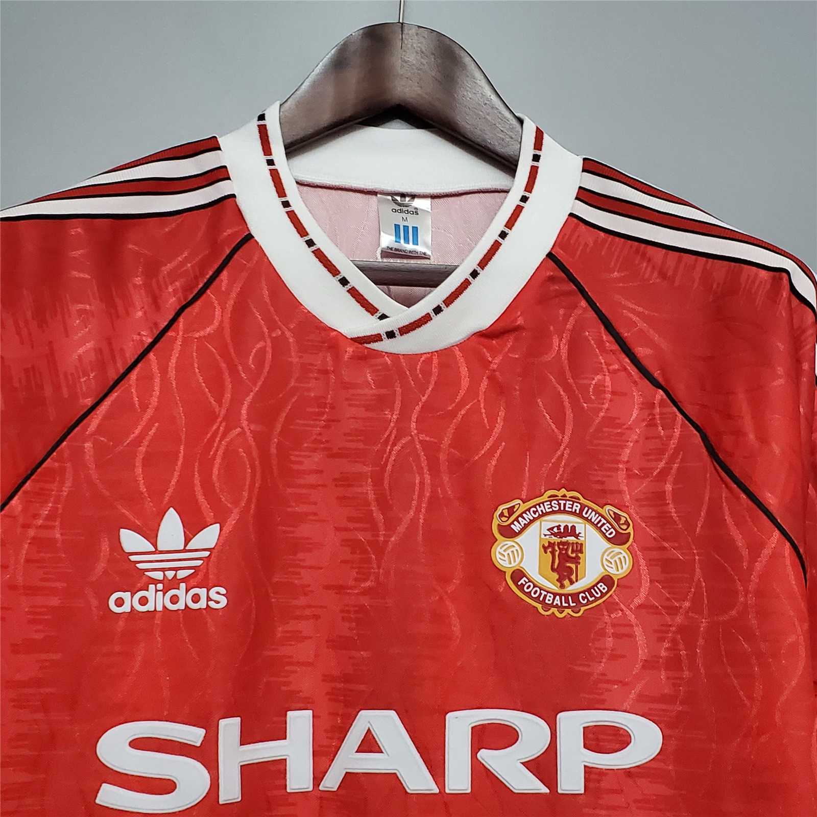 Retro Manchester United 91-92 Home Jersey - UnitedFutballJersey