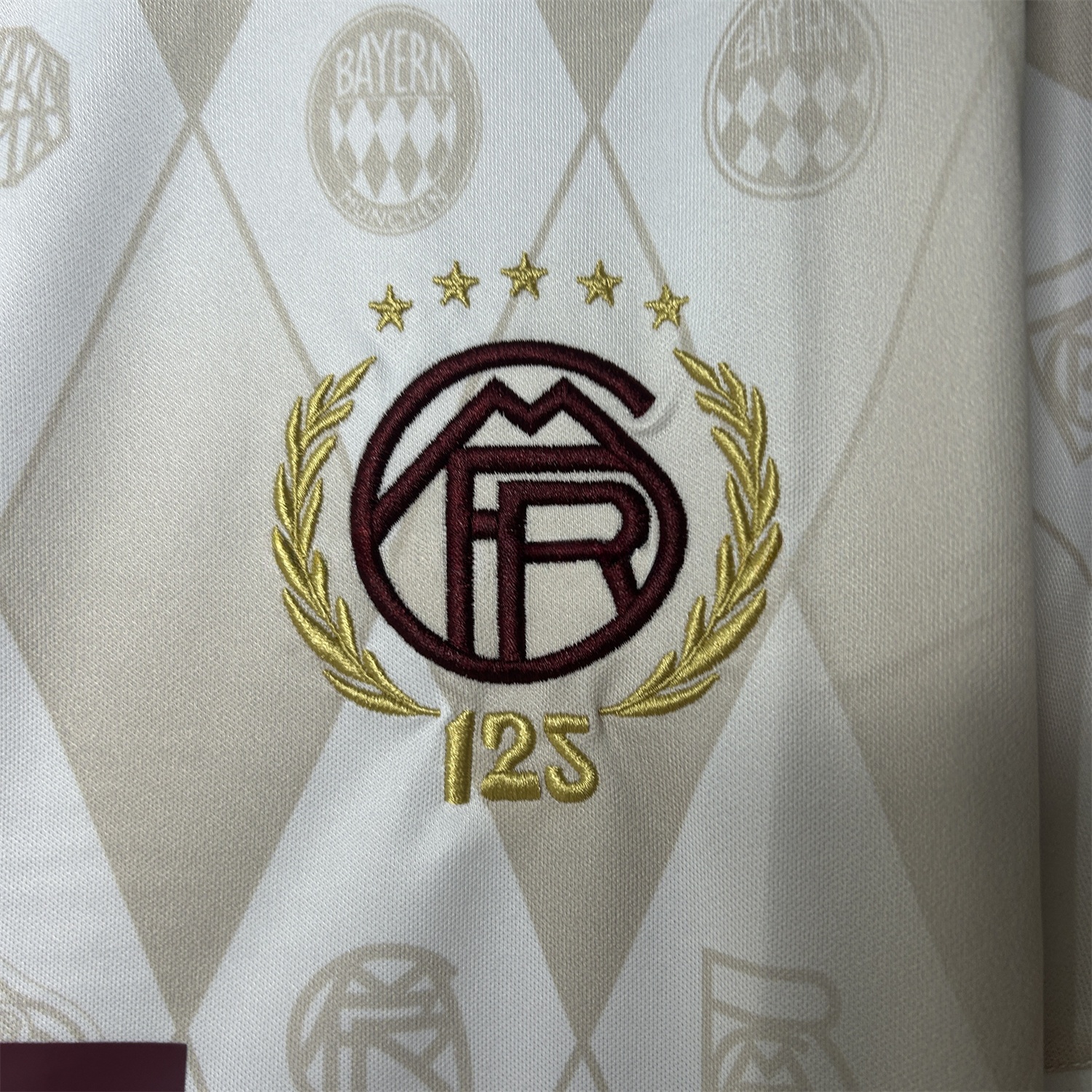 Bayern Munich 2025 125th Anniversary Diamond Pattern Special Edition Jersey - Fans Version - UnitedFutballJersey