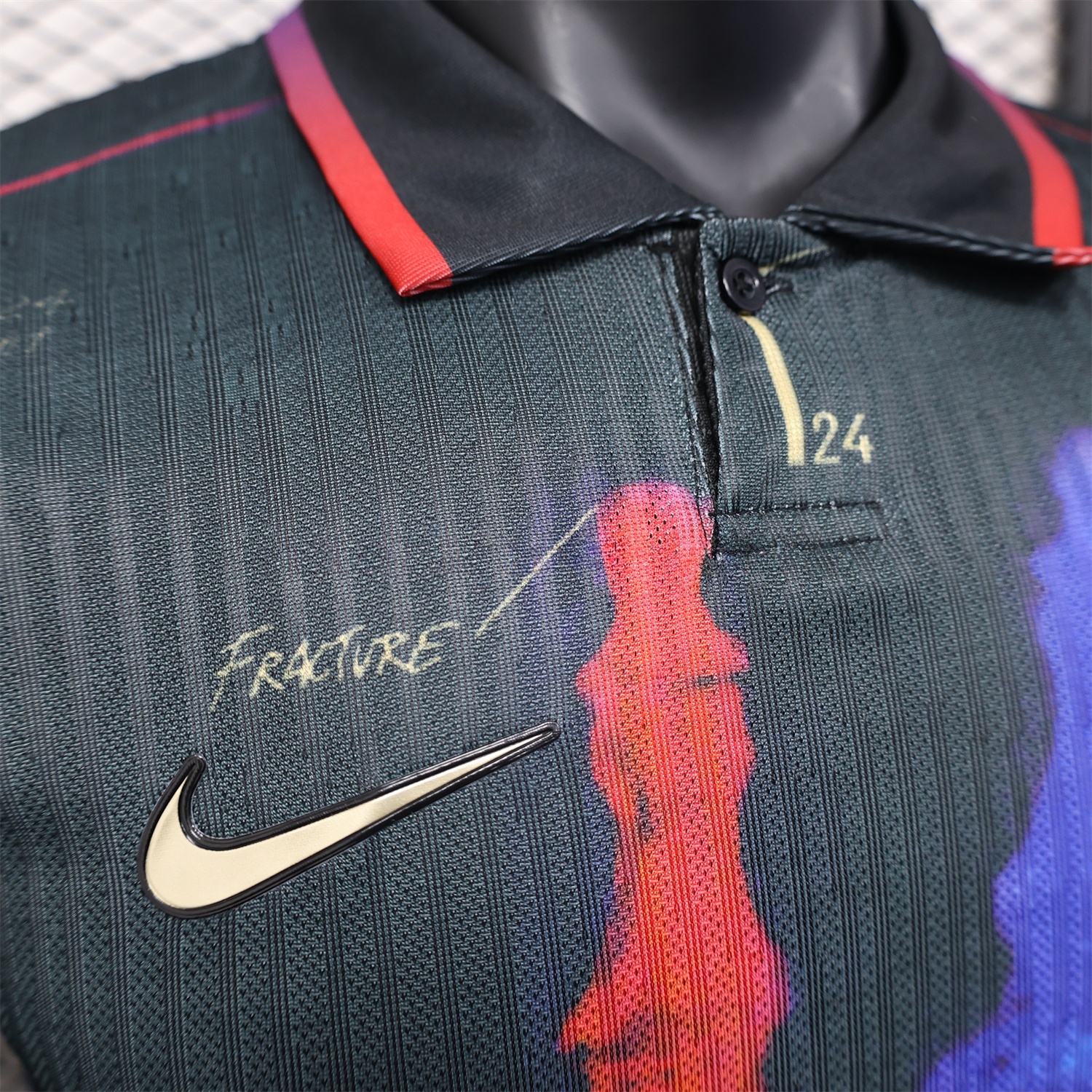 B.A.R.S.A 24-25 Red and Blue Hand Special Edition Jersey - Player Version - UnitedFutballJersey