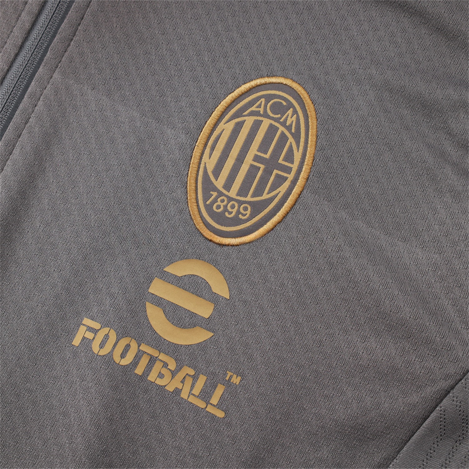 AC Milan 25-26 Jacket Training Tracksuit - Grey top & Grey Pants - UnitedFutballJersey