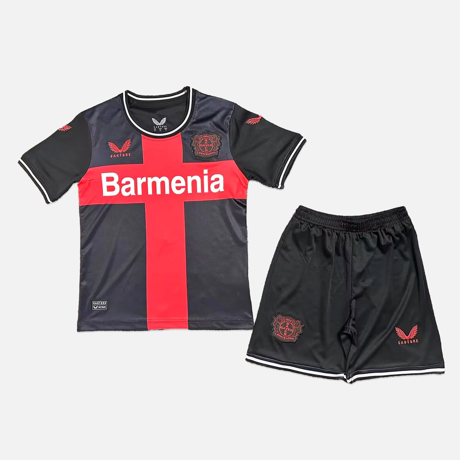 Leverkusen 23-24 Home Stadium Kids Kit - UnitedFutballJersey